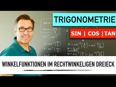 Winkelfunktionen im Rechtwinkeligen Dreieck, Sinus, Cosinus, Tangens, Hypotenuse, An-/Gegenkathete