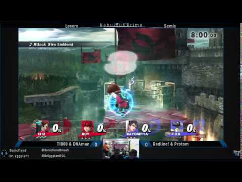 Nebulous Prime Sm4sh #50 Doubles: Losers - Semis: T1000 & DNAman vs. Redline! & Protom