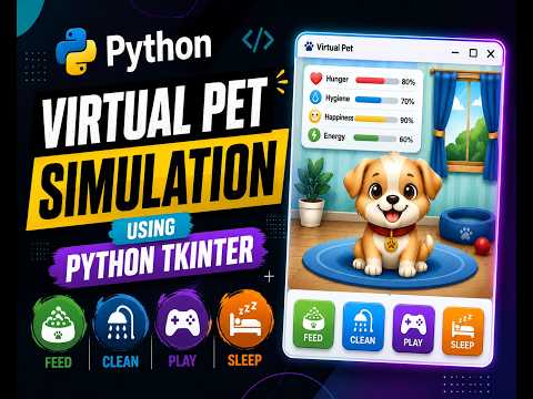 Virtual Pet Simulation Using Python Tkinter
