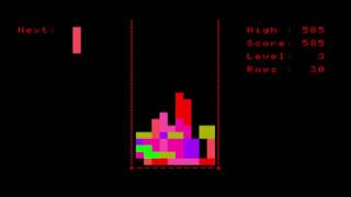 Tetris (Mike Sweet & Hug Nguyen) for the TRS-80 CoCo