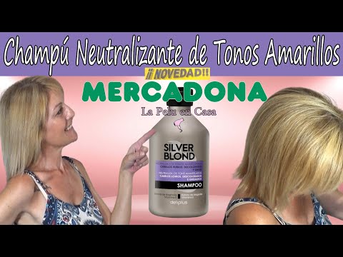 Silver Shampoo by Mercadona | Eliminates Yellow Tones from Blonde and Gray Hair