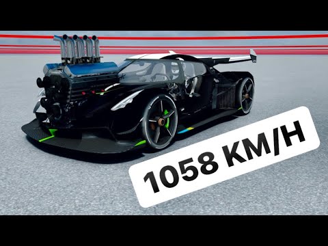 Koenigsegg Godzilla Dragster 1058 KM/H TOP SPEED at Endless Track