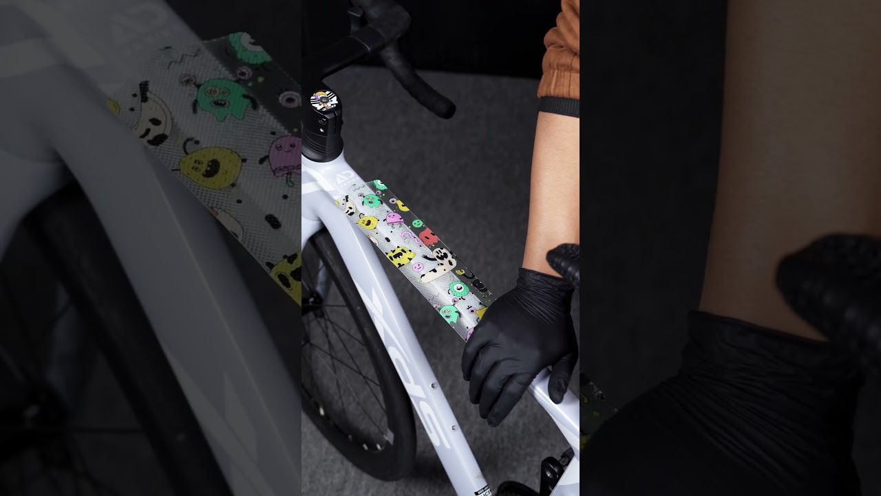 Bike frame sticker😍, allow DIY, can sticker it as you like.#bikestickers  #bikeaccessories