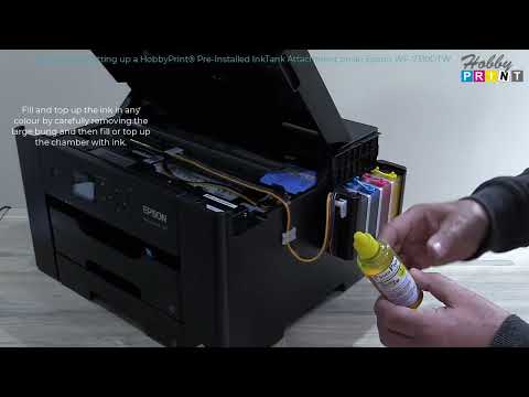 Video thumbnail: Setting Up A Pre-Installed Hobbyprint® Ink Tank On An Epson Wf-7310Dtw Printer