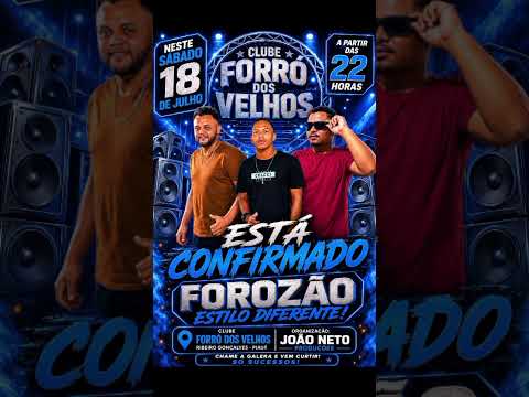 É hoje no forró dos velhos em Ribeiro Gonçalves Piauí.
