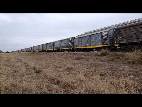 Gr- 12 (6580)+ Gt- 22 (9027) con un Tren Vacío a su paso por "A.G.D Beltrán" en plena siesta 🚂☁️🇦🇷