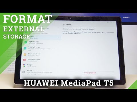 How to Format SD Card in HUAWEI MediaPad T5 - Wipe Card Memory