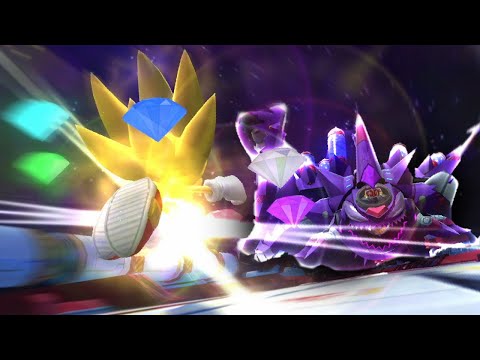 Super Sonic Vs. Nega-Wisp Armor