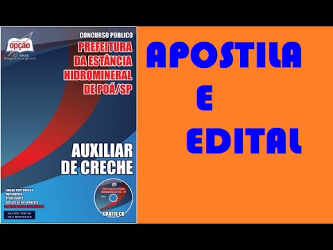 Apostila Auxiliar de Creche Concurso Prefeitura da Estância Hidromineral de Poá 2015