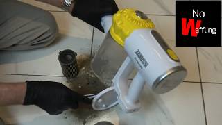 How to CLEAN FILTERS Zanussi Airwave Vacuum Cleaner FIX Weak Suction - Beginners guide