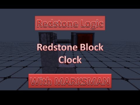 N0TTZMARKSMAN - Minecraft Redstone Logic Redstone Block Clock With MARKSMAN