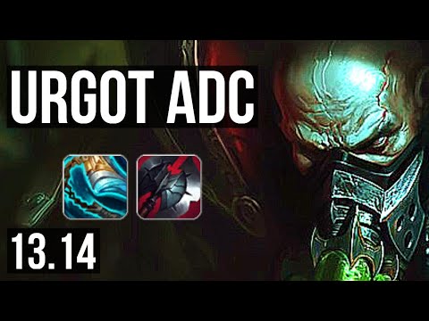 URGOT & Nautilus vs XAYAH & Senna (ADC) | 11/0/1, Legendary, 300+ games | NA Master | 13.14