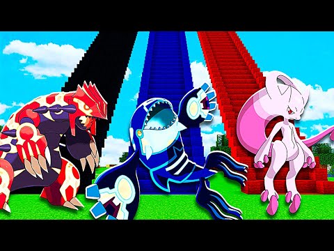 NÃO ESCOLHA A ESCADA DO MEGA LENDÁRIO ERRADO NO MINECRAFT (Pokémon)