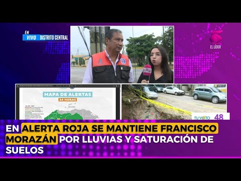 En alerta roja se mantiene Francisco Morazán por lluvias y saturación de suelos