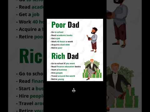 "Rich Dad Poor Dad in 5 Minutes: What Schools Never Taught You! #selfimprovement #moneyspeaking