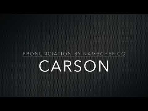 How to Pronounce Carson