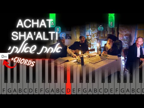 Achat Sha’alti by Razel Family | אחת שאלתי | Easy piano tutorial with chords