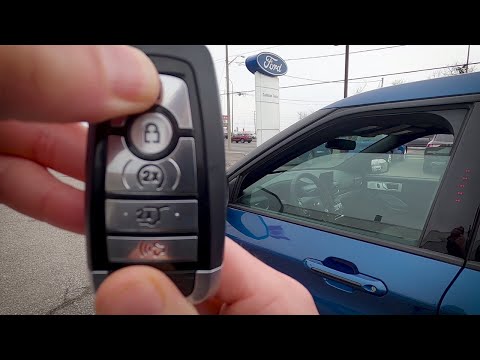 How to roll down windows using the key fob in the 2021 Ford Explorer ST
