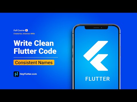 Write Clean Flutter Code Consistent Names