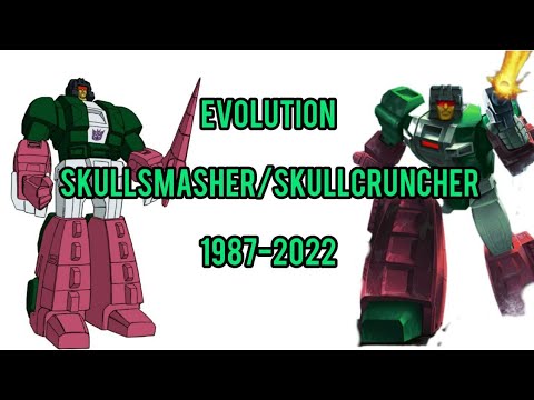 Skullsmasher/Skullcruncher Evolution in Cartoons (1987-2022)