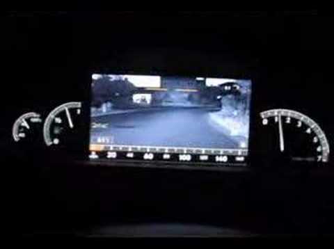 AutoSpies com demonstrates the new Mercedes CL550 night view