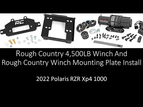Rough Country Winch and mount Install 2022 Polaris RZR Xp4 1000
