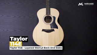 Video thumbnail for TAYLOR 114E - LAYERED WALNUT BACK AND SIDES by Nafiri Music Jakarta