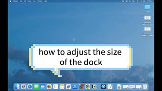 Download the video "How to adjust the size of the dock (bottom task bar) of a Mac computer"