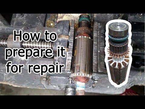 Removing armature winding