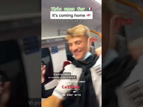 Italy vs England singing fight 😂 #shorts