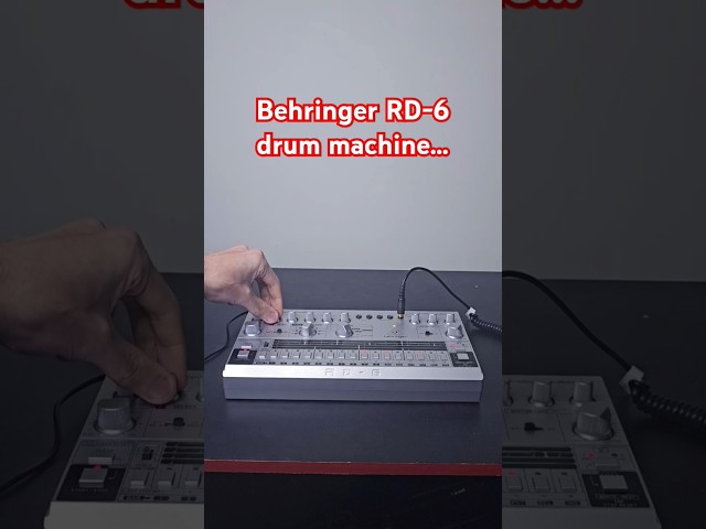 Vídeo relacionado con Behringer RD-6-BU, Máquina de tambor analógico, RHYTHM DESIGNER RD-6, Azul