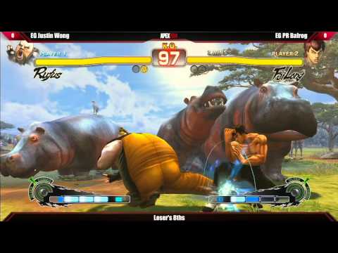 SSF4 AE2012 Top 8 EG Justin Wong vs EG PR Balrog - Apex 2014 Tournament