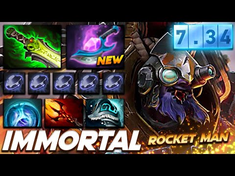 Tinker Rocket Man 7.34 IMBA Beast - Dota 2 Pro Gameplay [Watch & Learn]