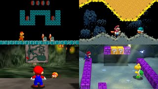 Evolution of Underground Levels in Mario games