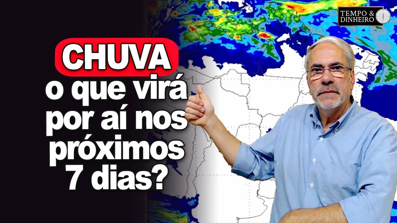Previsão de muita chuva no Sul, parte do Sudeste, região Norte e NE. Brasil  central tempo firme