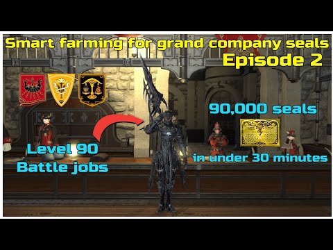 FFXIV endwalker how to farm 90,000 grand company seals with battle jobs in under 30 mins
