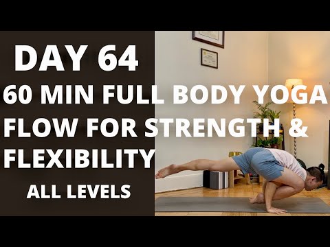 100 DAY YOGA CHALLENGE | Day 64 | 60 Min Full Body Yoga Flow for Strength and Flexibility