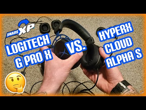 Logitech G Pro X compared to the HyperX Cloud Alpha S