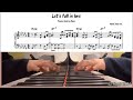 [ #jazz ] Let's fall in love - Hank Jones Piano Solo / Jazz transcription / sheet music / 재즈 악보