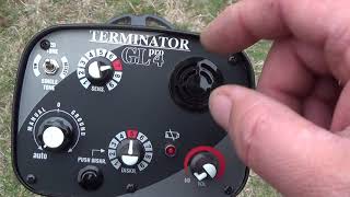 Setting up and operation of the Terminator GL4pro metal detector