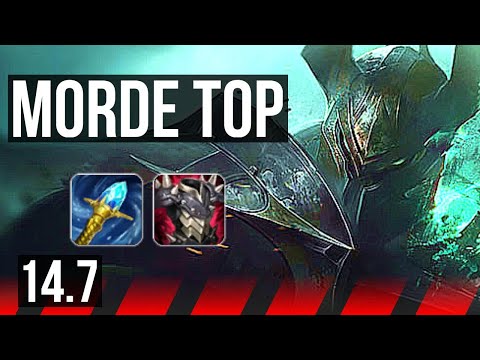 MORDEKAISER vs JAYCE (TOP) | 7 solo kills, 400+ games | NA Diamond | 14.7