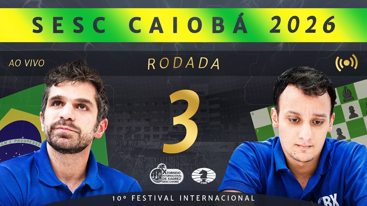 LUTA PELA LIDERANÇA AO VIVO!!!!!!!!!!!!!!!!! SESC CAIOBÁ 2026 - RODADA1