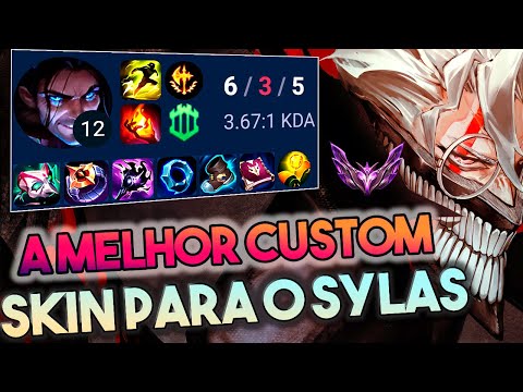 ESSA CUSTOM SKIN É INCRIVEL PARA O SYLAS! Sylas vs Syndra MID!