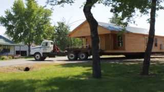 preview picture of video 'Quitman High School Building Trades House Moving - May 14, 2013'