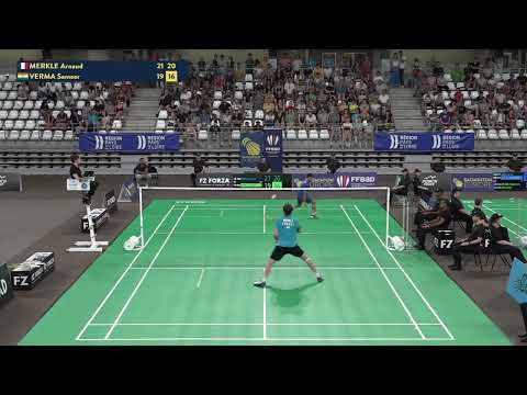 Match Point - Arnaud Merkle vs Sameer Verma - MS, SF - Nantes Int. 2023