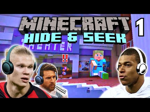 Haaland & Mbappé Play Epic Minecraft Hide & Seek with Messi!