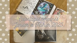 Coloriages terminés Janvier & Février 2025 - Finished pages