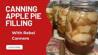 Home canning apple pie filling