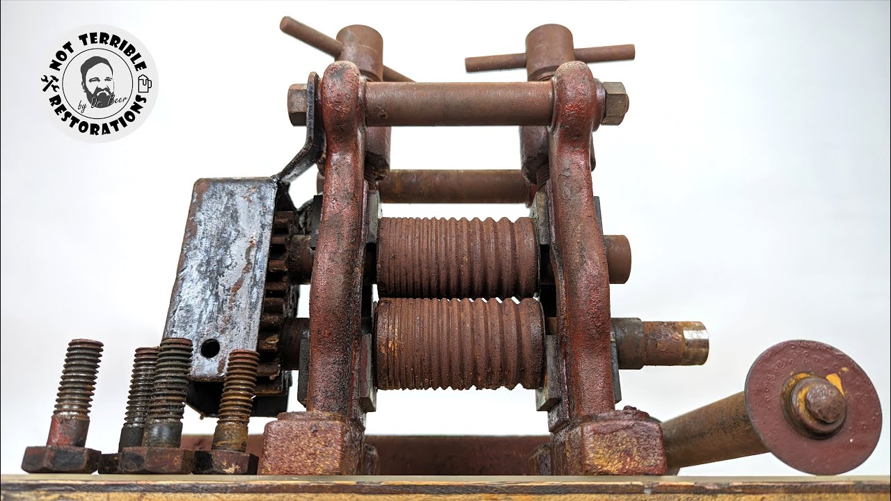 Reviving A Jeweler's Gold Wire Roller | No Talking!