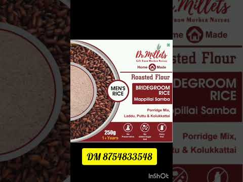 dr.millets Bridegroom Rice Roasted Flour
